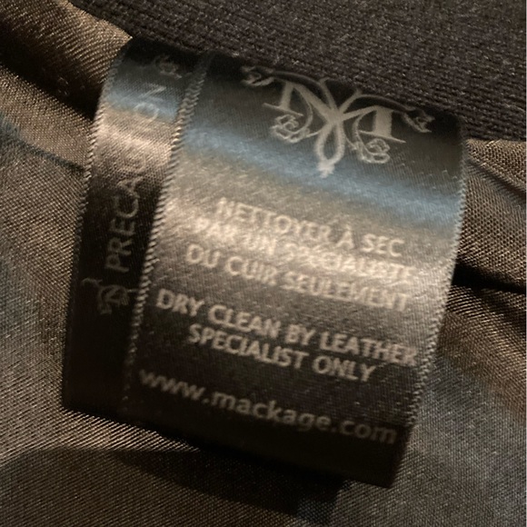 NEW Mackage black leather jacket, size XS - Picture 16 of 16